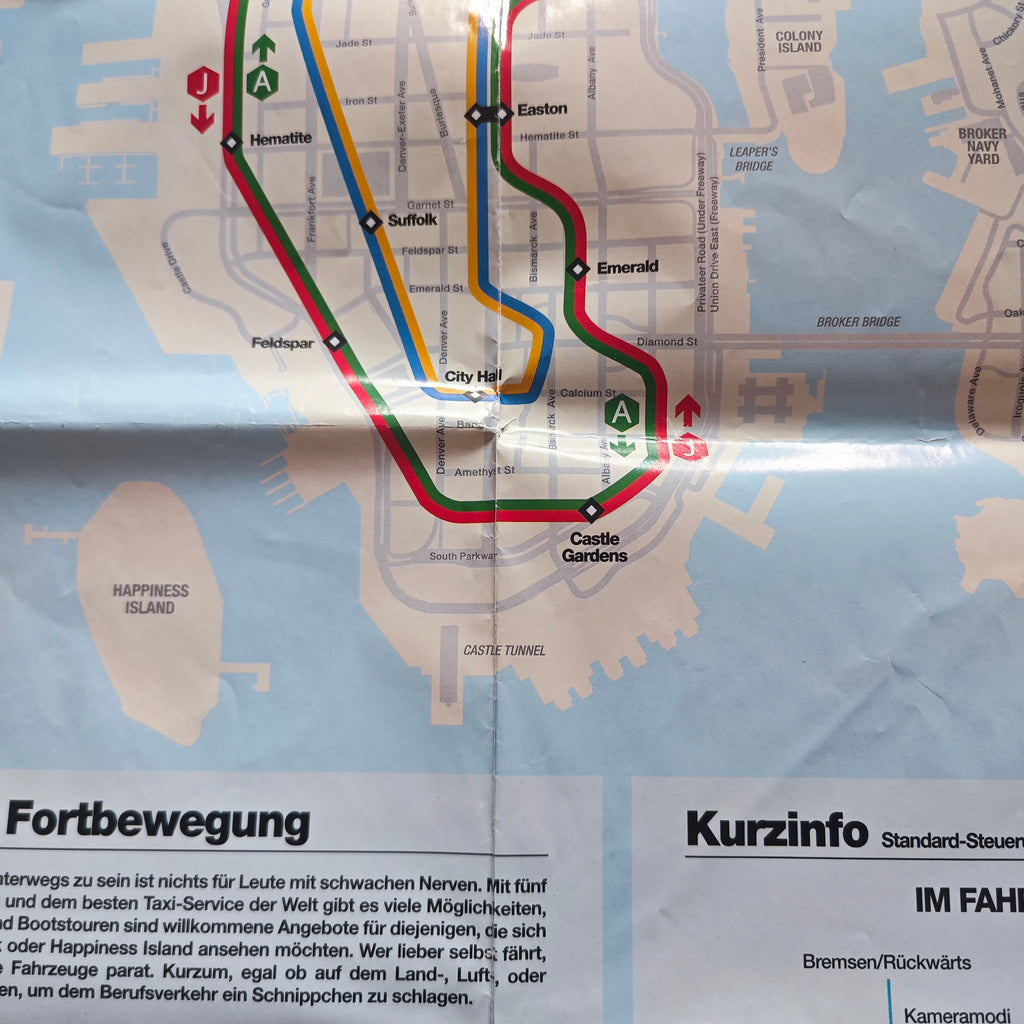 GTA IV Stadtplan Poster – Detail: Alderney & Stadtviertelsübersicht