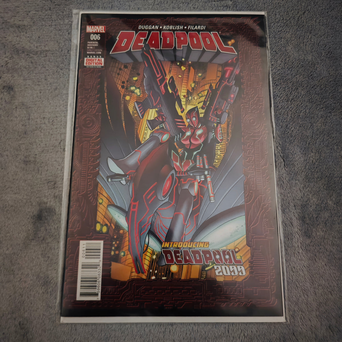 Deadpool Nr. 6 – Erster Auftritt Deadpool 2099 – Gebraucht, geboardet & in Schutzfolie