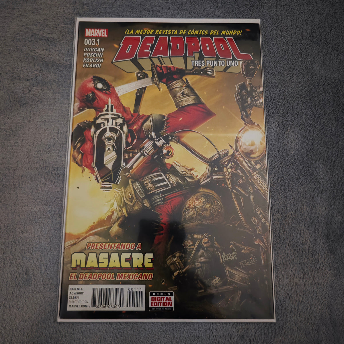 Deadpool Nr. 3.1 – Masacre – Spanisch – Gebraucht, geboardet & in Schutzfolie
