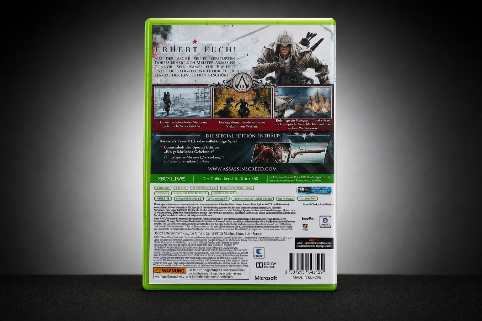 Assassin's Creed III – Special Edition – Xbox 360
