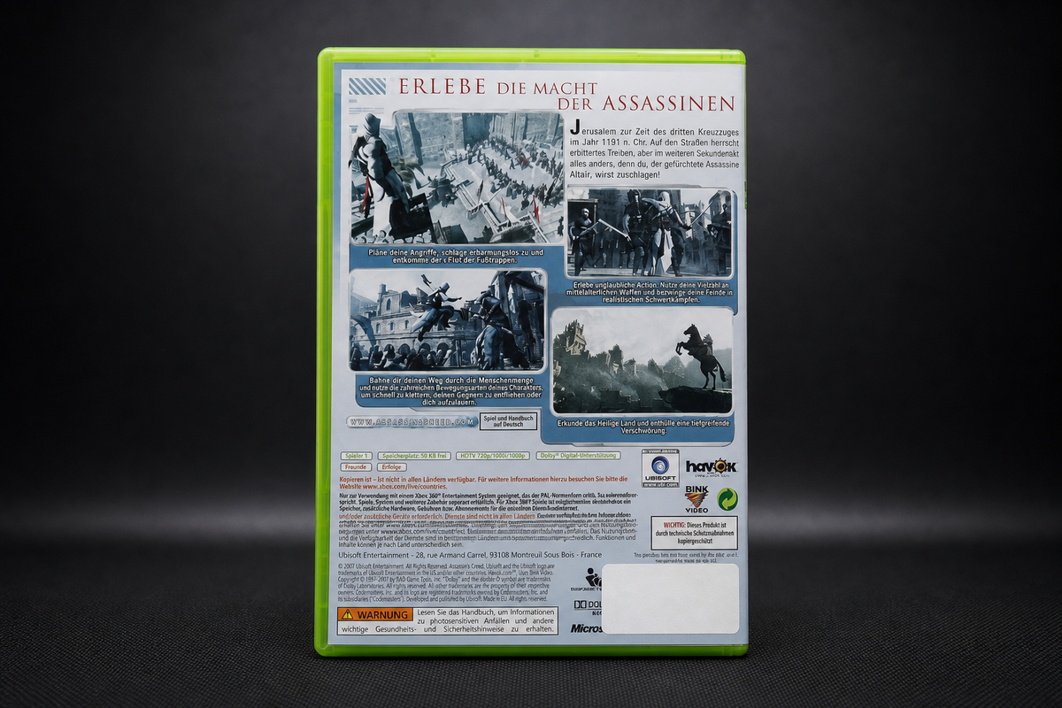 Assassin's Creed Xbox 360 Classics – Rückseite