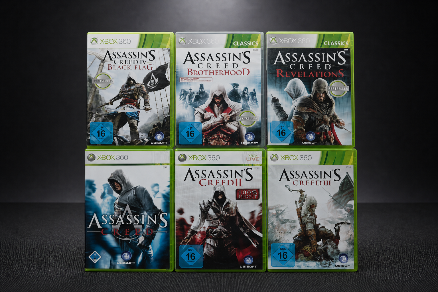 Assassin's Creed Bundle – 6 Spiele – Xbox 360