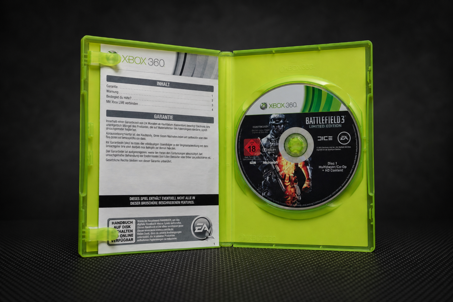 Battlefield 3 Limited Edition Xbox 360 – Offen Disc 1 (Multiplayer/Co-Op + HD Content)