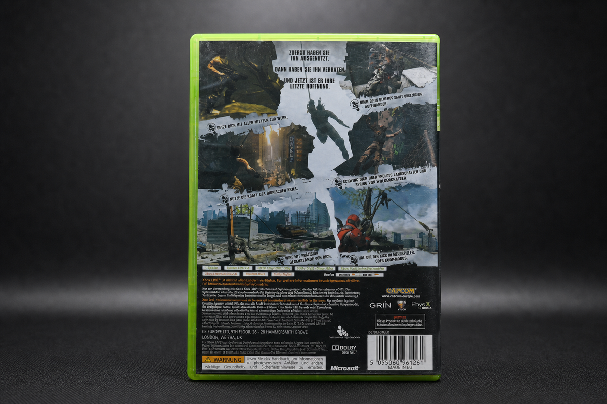 Bionic Commando Xbox 360 – Rückseite