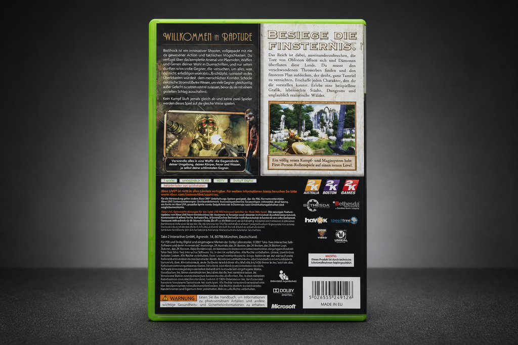 BioShock + The Elder Scrolls IV: Oblivion – Preisgekrönte Kombo – Xbox 360