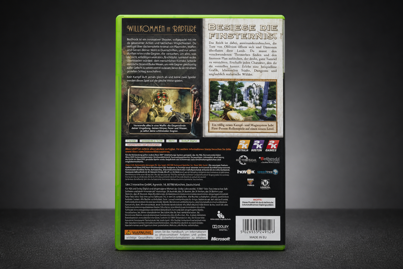 BioShock + The Elder Scrolls IV: Oblivion – Preisgekrönte Kombo – Xbox 360