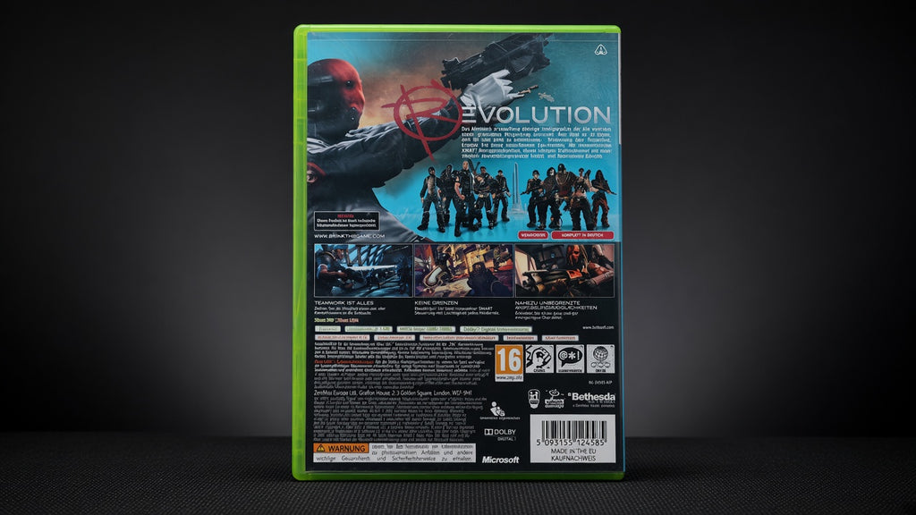 BRINK Xbox 360 – Rückseite