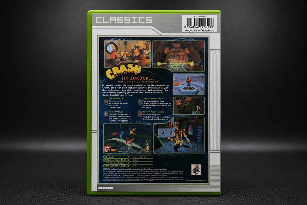 Crash Bandicoot: Der Zorn des Cortex – Xbox (Classics)