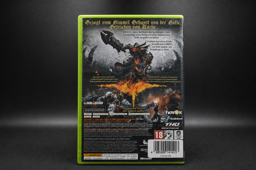 Darksiders Xbox 360 – Rückseite