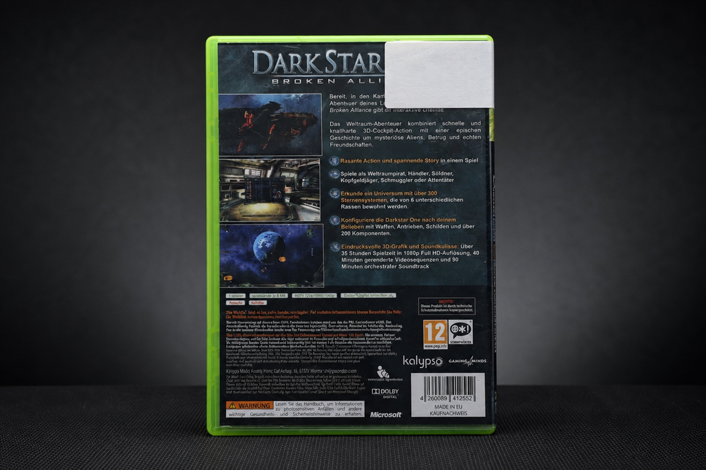 DarkStar One Broken Alliance Xbox 360 – Rückseite