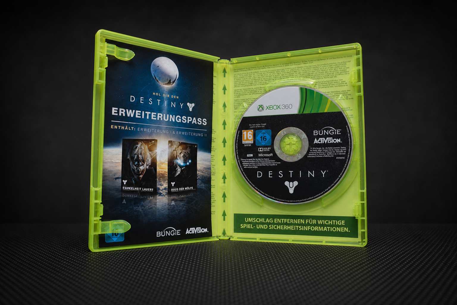Destiny Xbox 360 – Offen mit CD und Erweiterungspass-Einleger