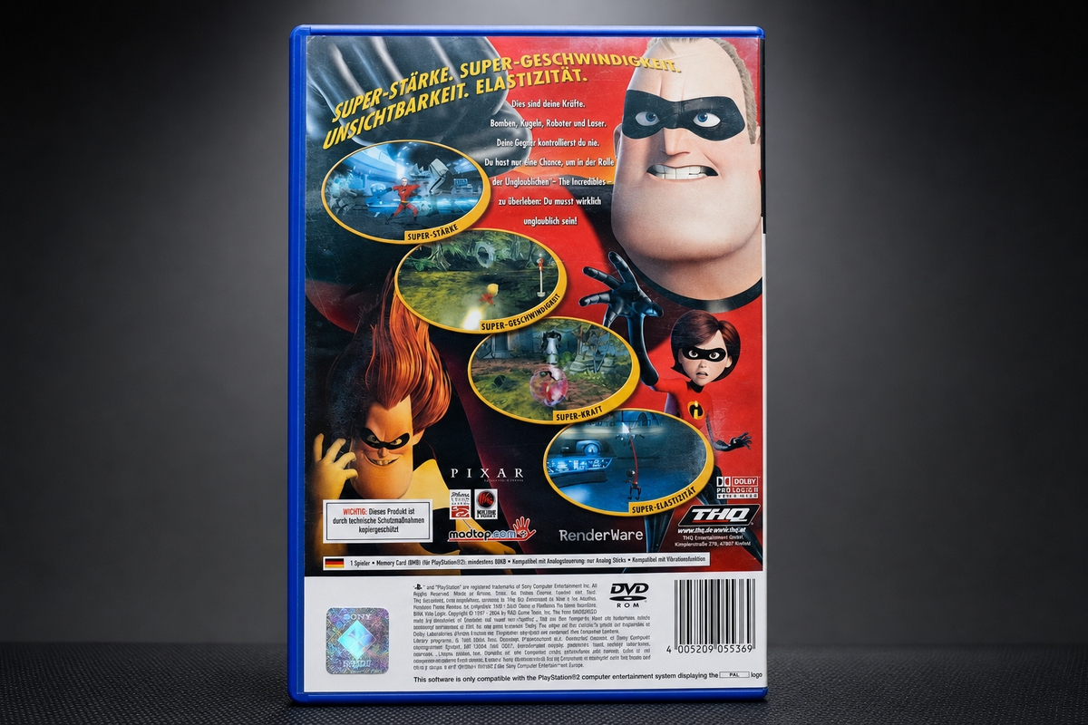 Die Unglaublichen PS2 – Rückseite