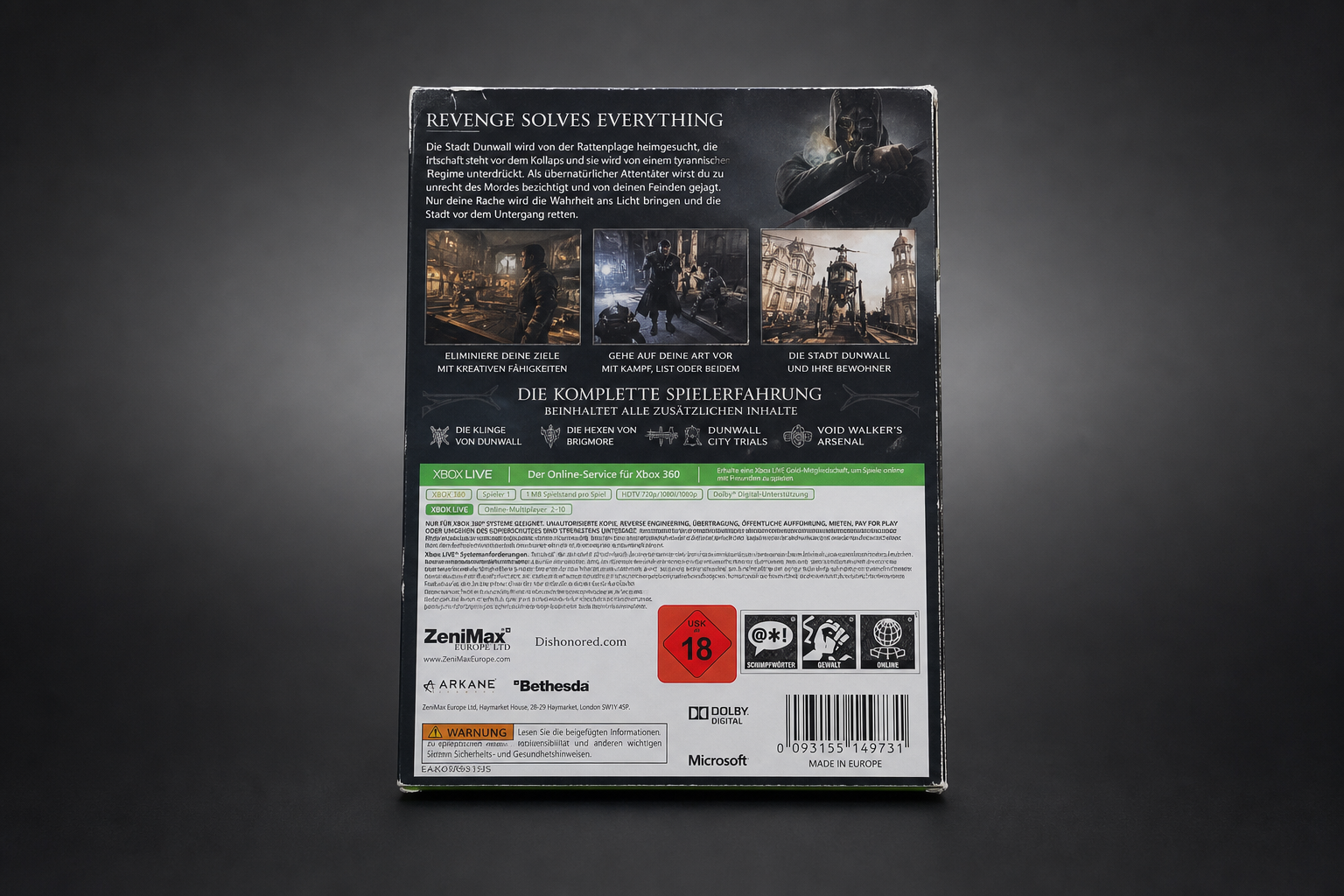 Dishonored – Spiel des Jahres Edition – Xbox 360