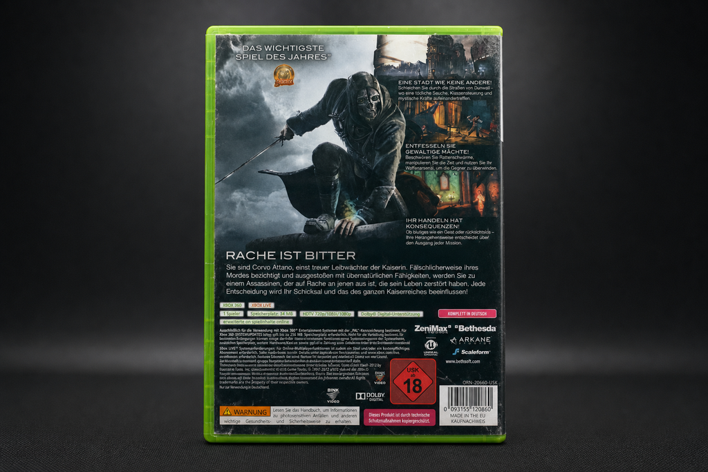 Dishonored: Die Maske des Zorns – Limitierte Edition – Xbox 360