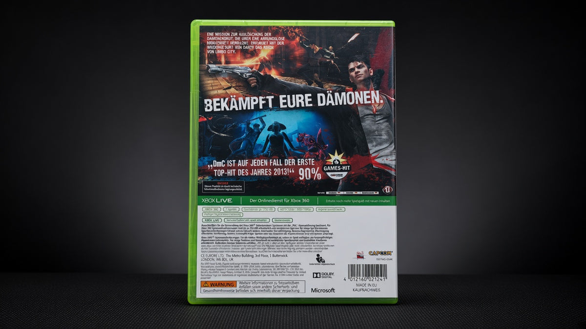 DmC Devil May Cry Xbox 360 – Rückseite