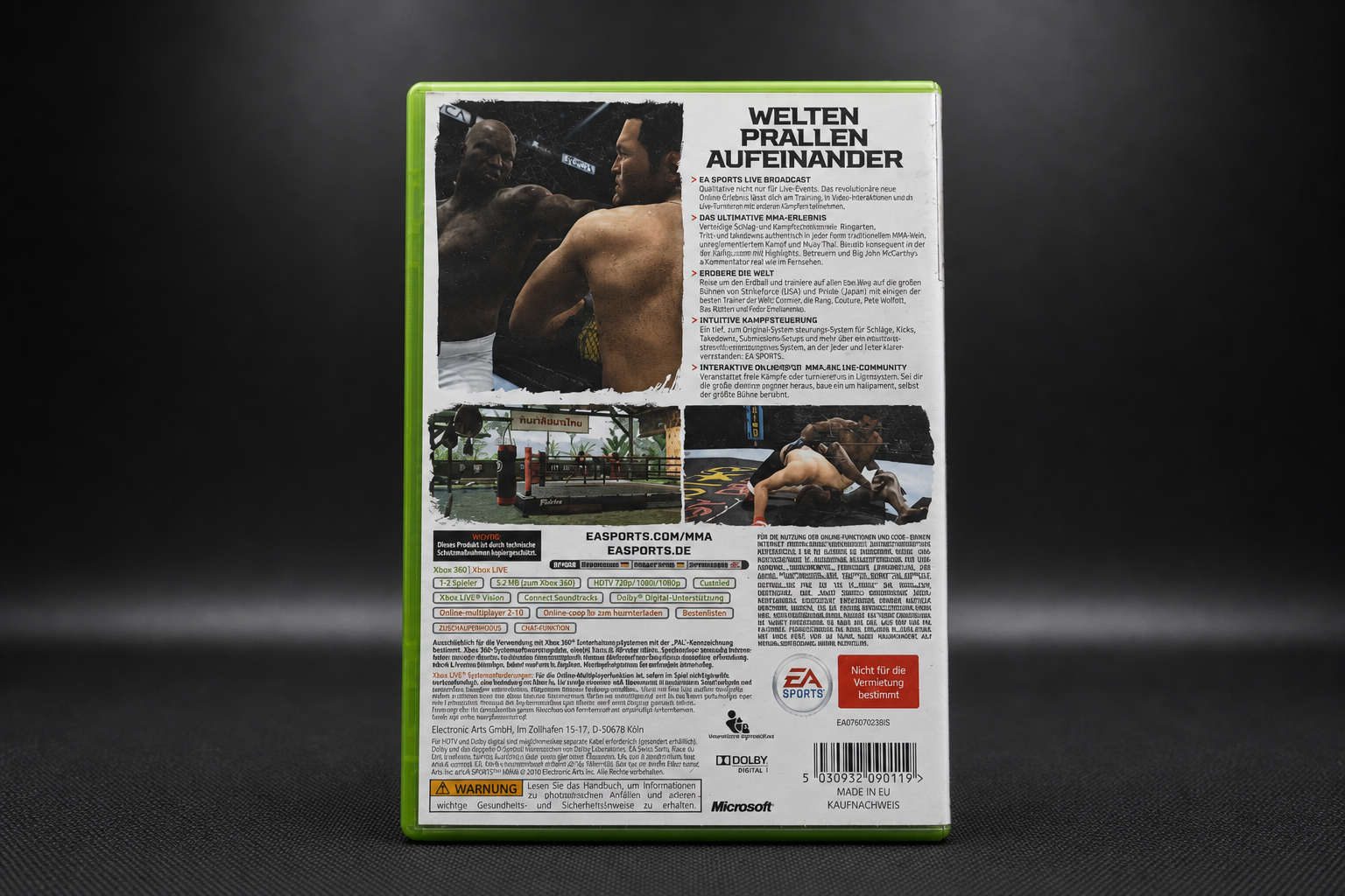 EA Sports MMA Xbox 360 – Rückseite