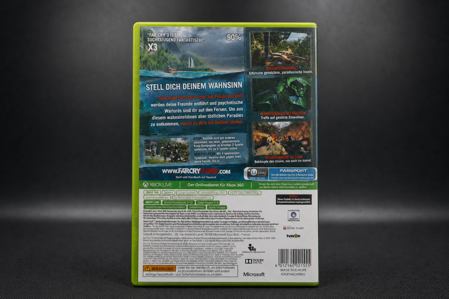 Far Cry 3 Xbox 360 Classics – Rückseite