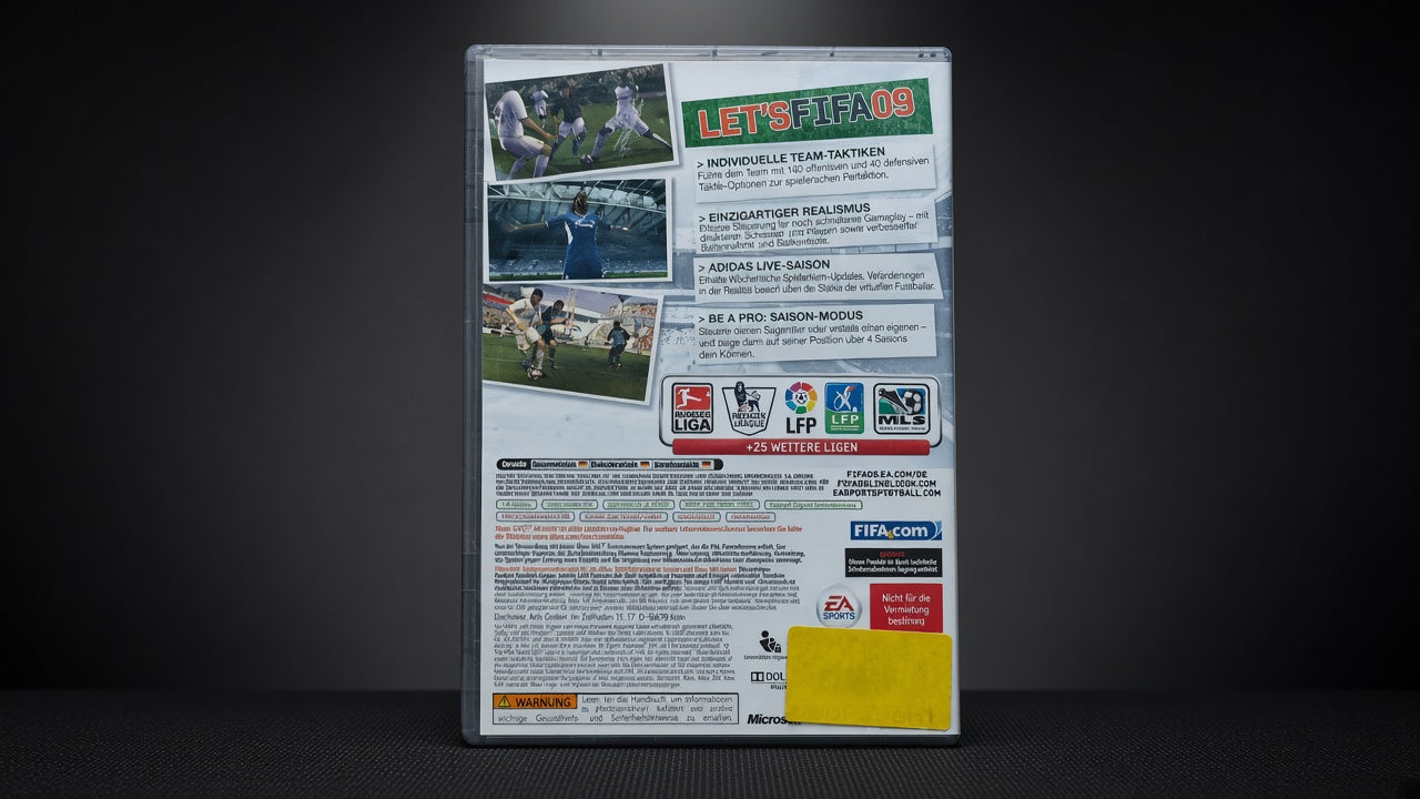 FIFA 09 Xbox 360 Classics – Rückseite