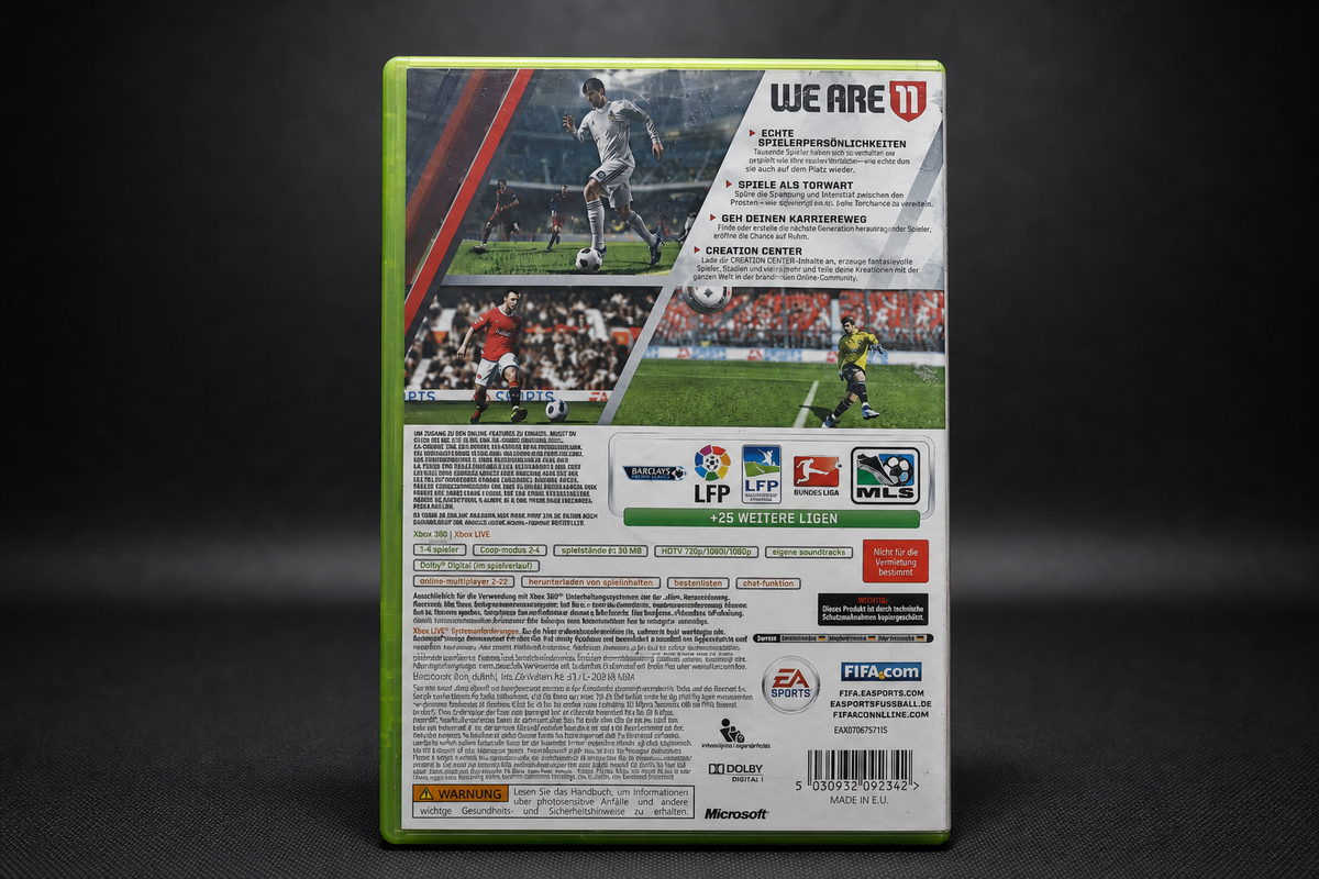 FIFA 11 Xbox 360 – Rückseite