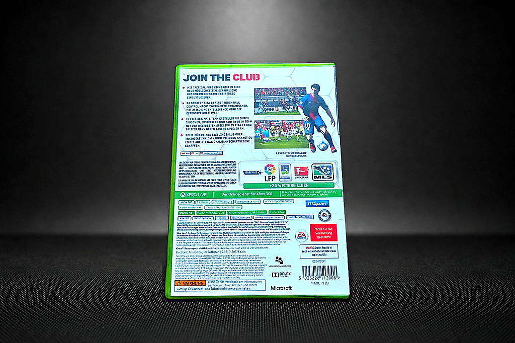 FIFA 13 Xbox 360 Classics – Rückseite
