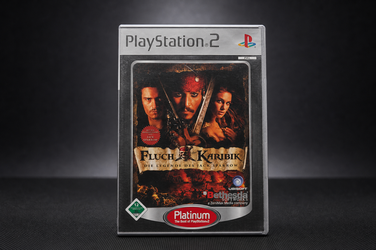 Fluch der Karibik Die Legende des Jack Sparrow PS2 Platinum – Front
