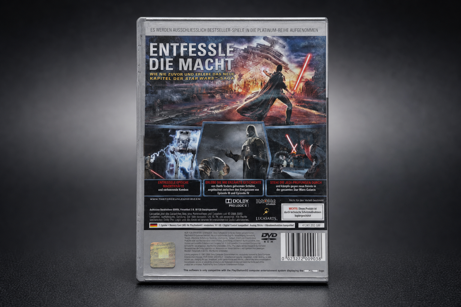 Star Wars: The Force Unleashed – PlayStation 2 (Platinum)