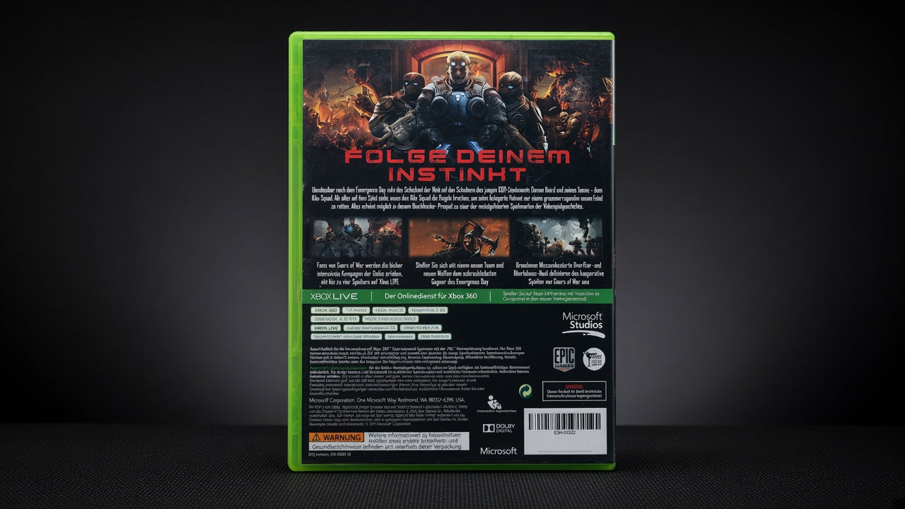 Gears of War Judgment Xbox 360 – Rückseite