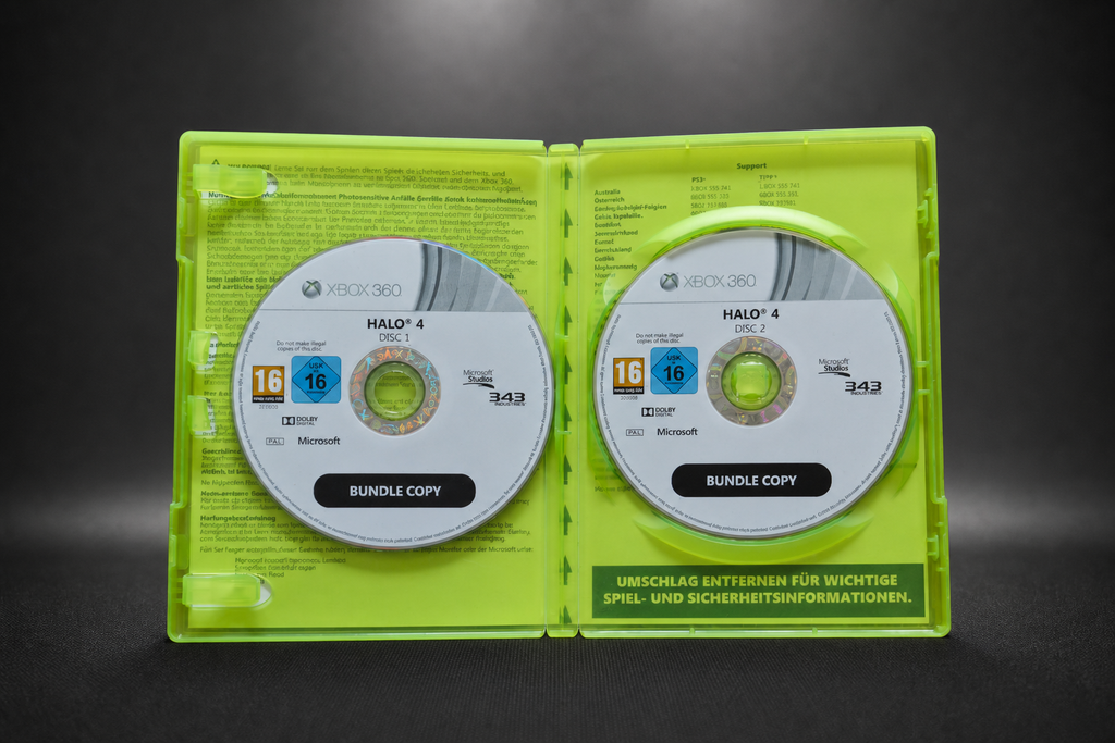 Xbox 360 S (Slim) – 250GB – Schwarz – Bundle mit 6 Spielen & Controller (Gebraucht)