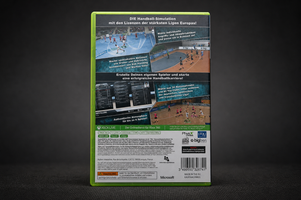 IHF Handball Challenge 14 Xbox 360 – Rückseite