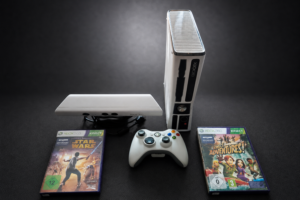 Xbox 360 S – Star Wars R2-D2 Limited Edition Bundle – 320GB – Weiß (Gebraucht)