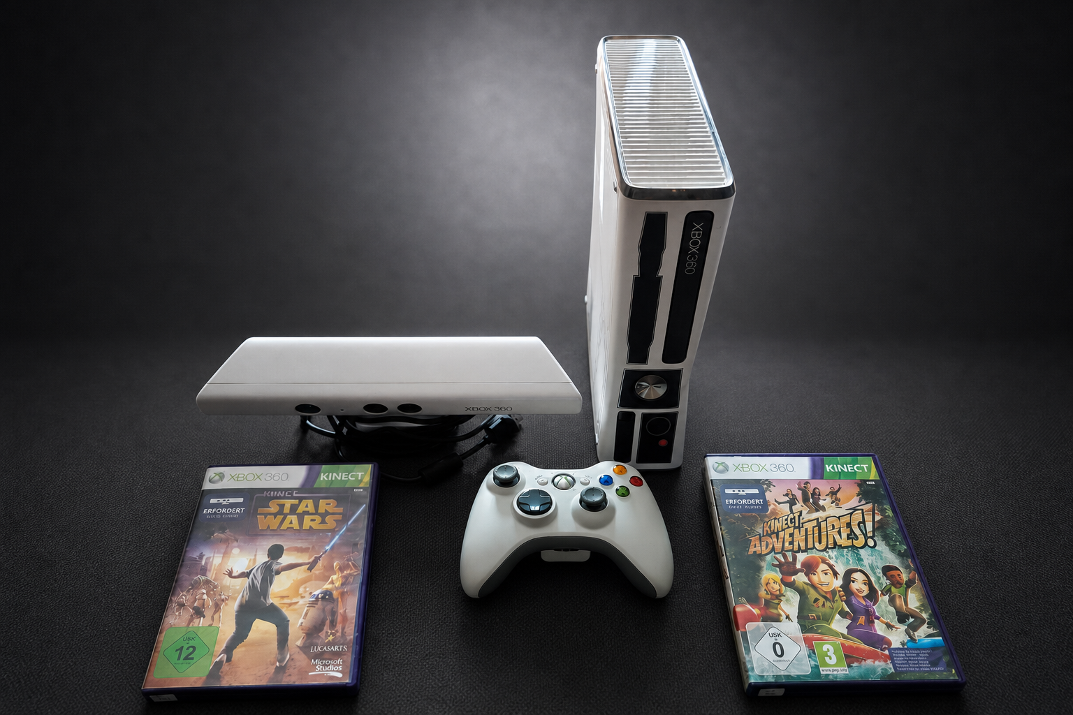 Xbox 360 S – Star Wars R2-D2 Limited Edition Bundle – 320GB – Weiß (Gebraucht)