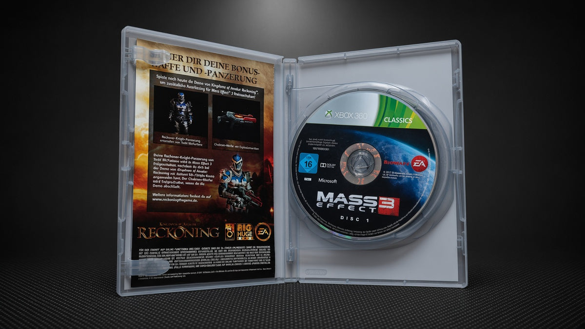 Mass Effect 3 Xbox 360 Classics – Geöffnet Disc 1