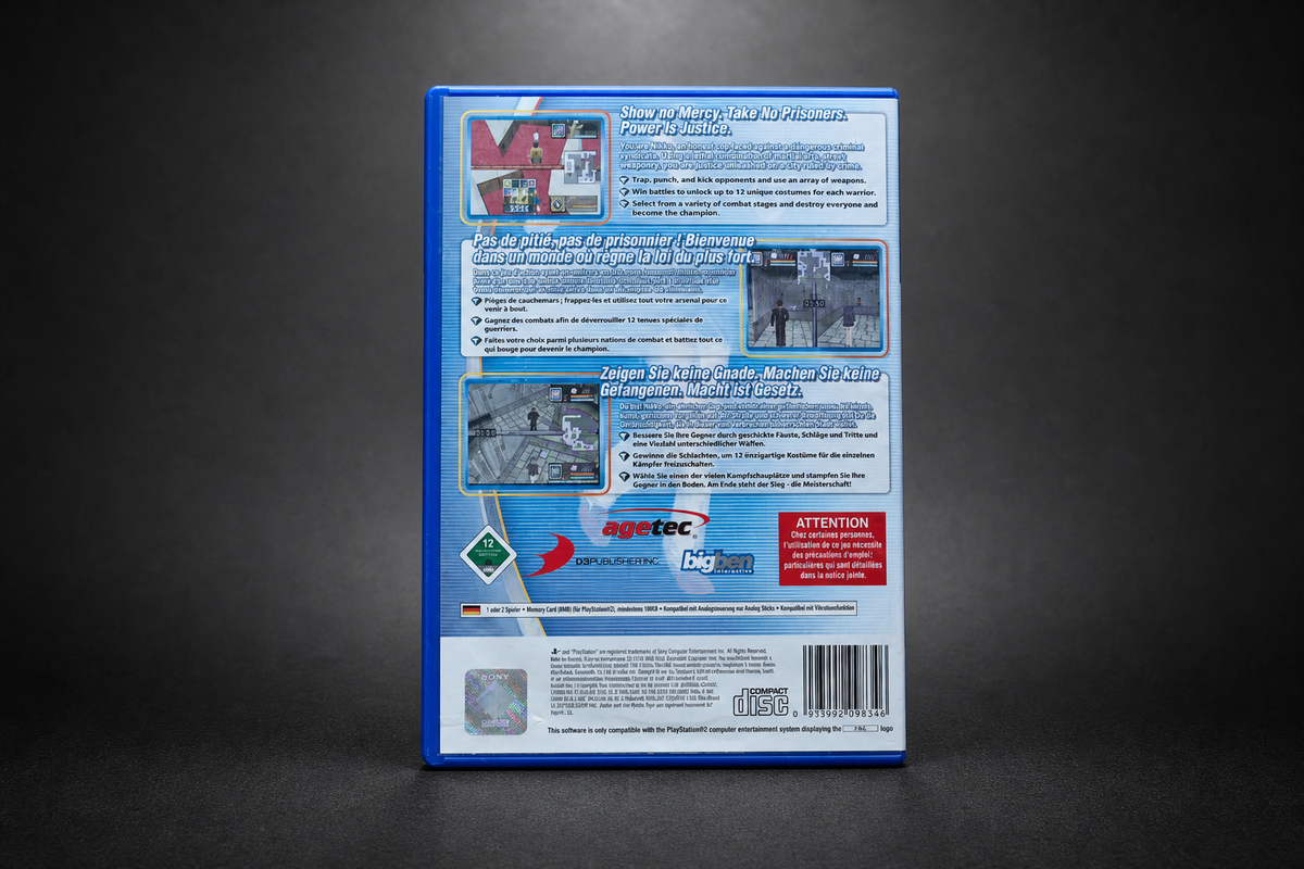 Maze Action PS2 – Rückseite
