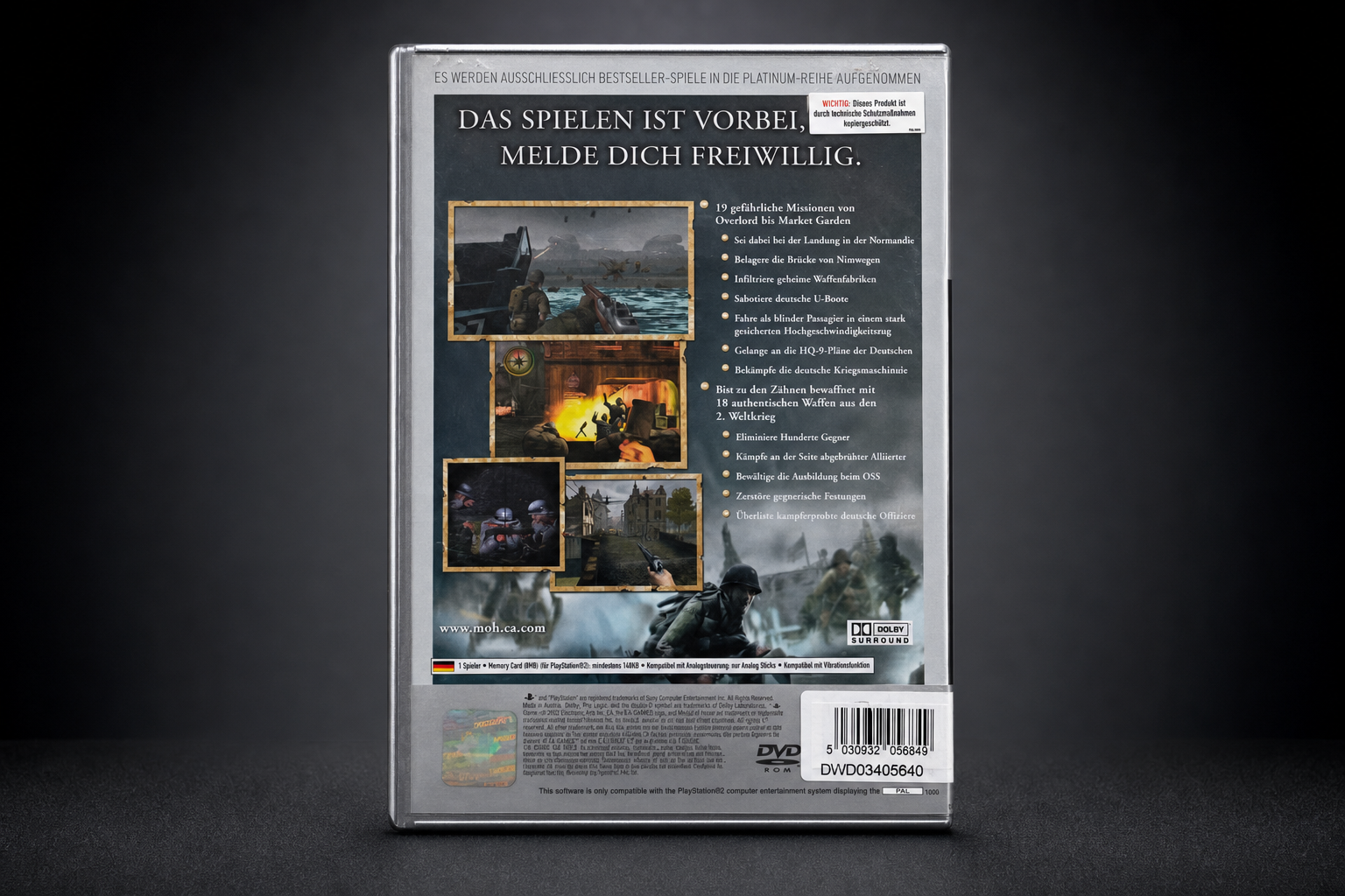 Medal of Honor: Frontline – Platinum Edition – PlayStation 2