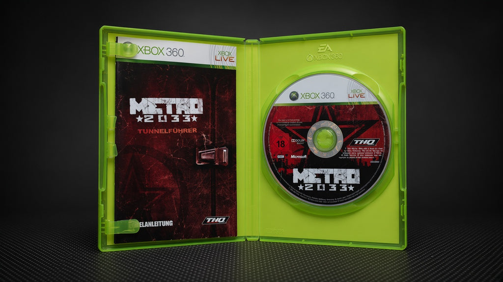 Metro 2033 Xbox 360 – Geöffnet mit CD und Tunnelführer-Heft