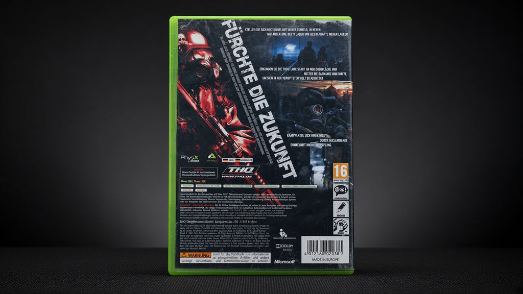 Metro 2033 Xbox 360 – Rückseite