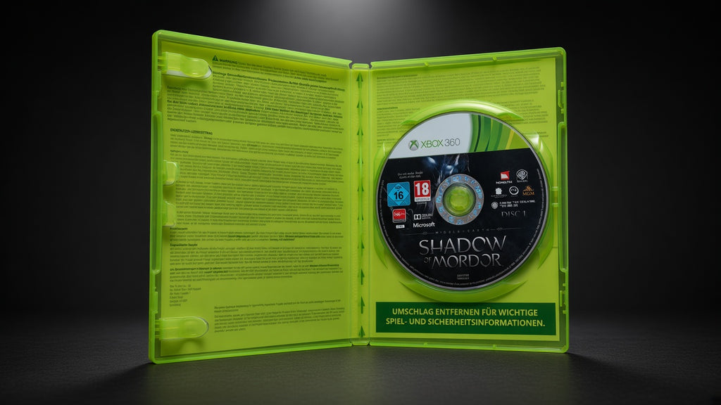 Mittelerde Mordors Schatten Xbox 360 – Geöffnet mit Disc 1