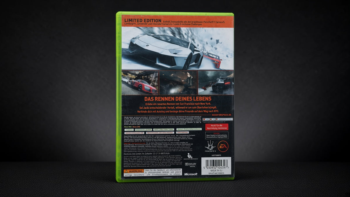 Need for Speed The Run Limited Edition Xbox 360 – Rückseite