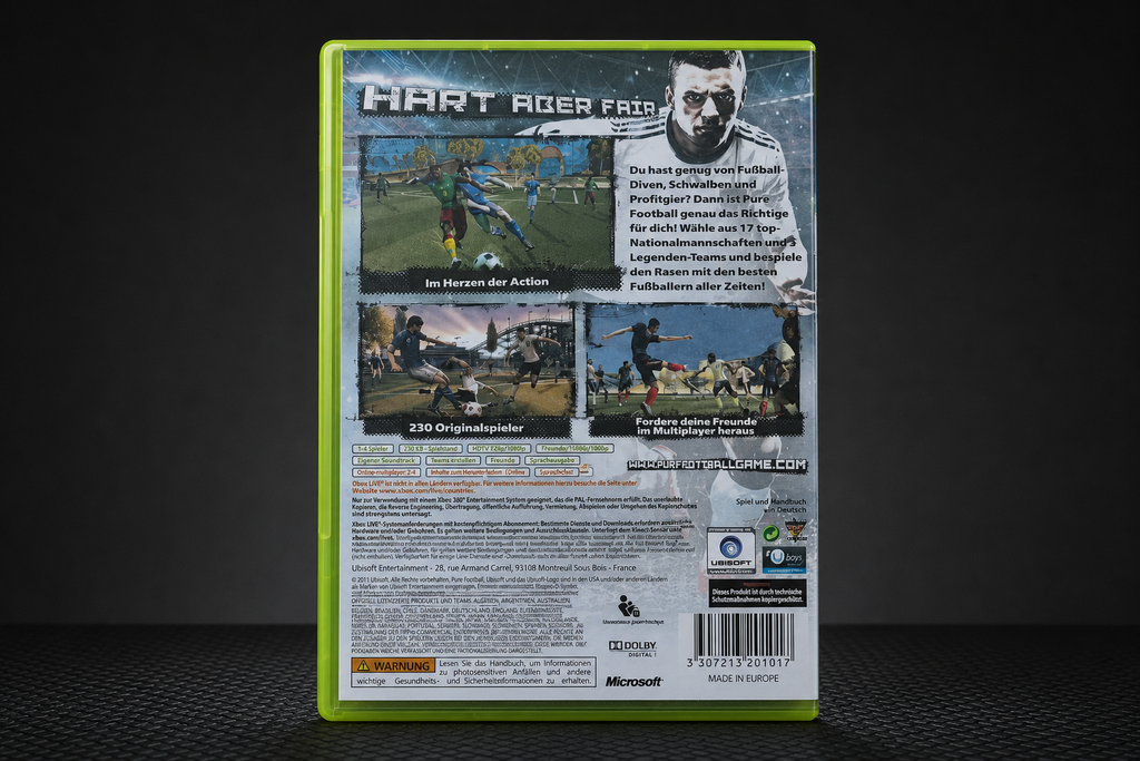 Pure Football Xbox 360 – Rückseite
