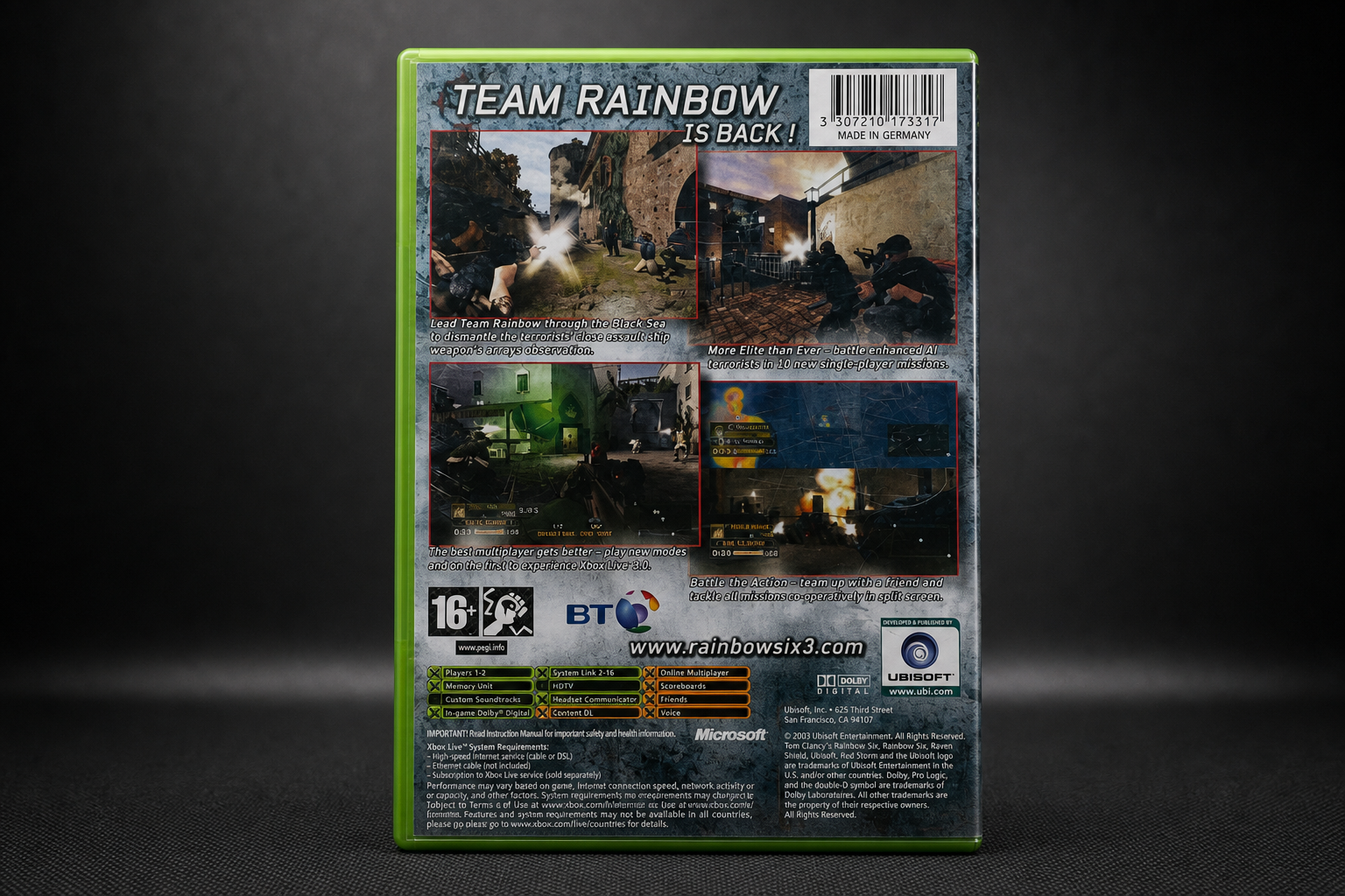 Tom Clancy's Rainbow Six 3: Black Arrow – Xbox