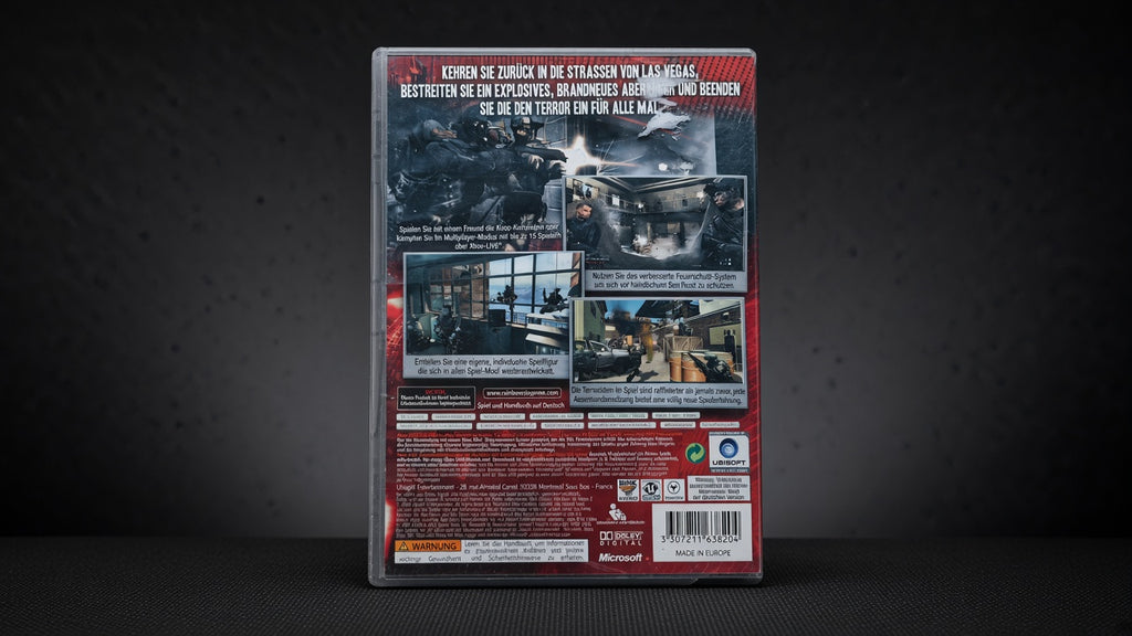 Rainbow Six Vegas 2 Xbox 360 Classics – Rückseite