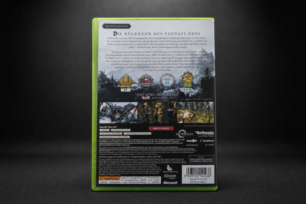Xbox 360 S (Slim) – 250GB – Schwarz – Bundle mit 6 Spielen & Controller (Gebraucht)