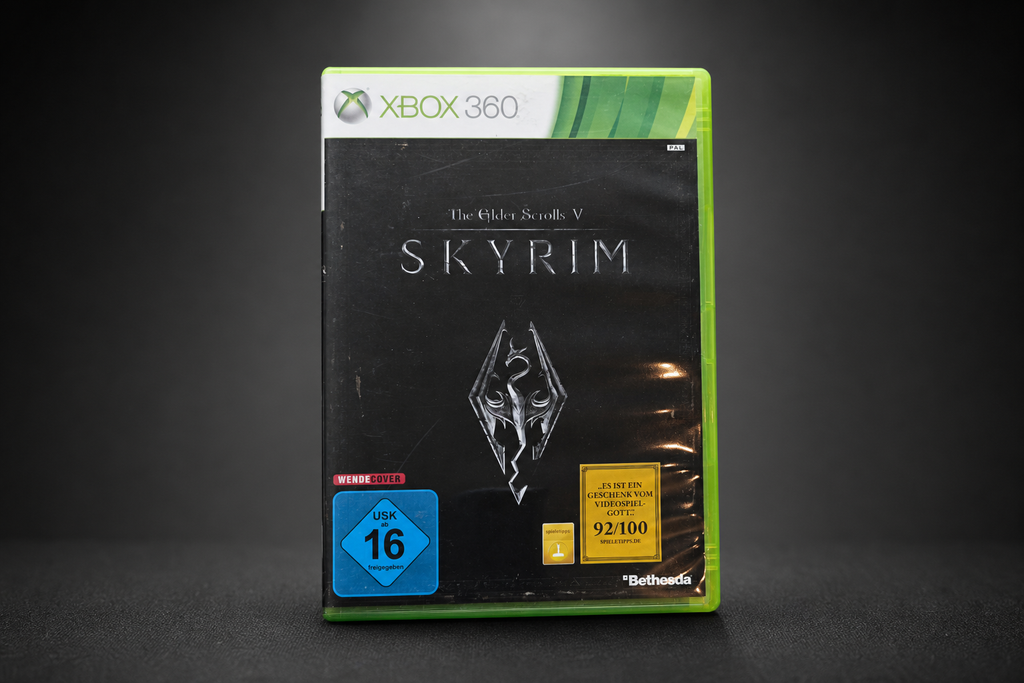 Xbox 360 S (Slim) – 250GB – Schwarz – Bundle mit 6 Spielen & Controller (Gebraucht)