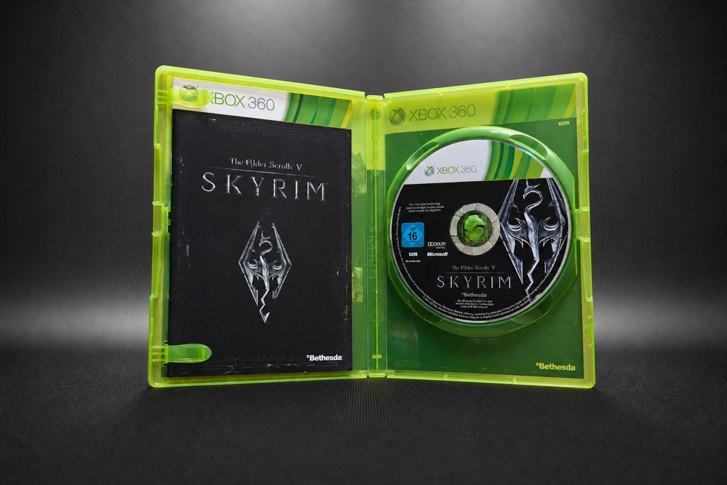 Xbox 360 S (Slim) – 250GB – Schwarz – Bundle mit 6 Spielen & Controller (Gebraucht)