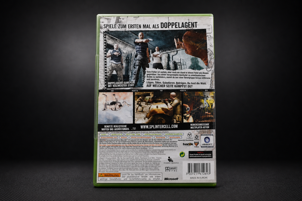 Splinter Cell Double Agent Xbox 360 Classics – Rückseite