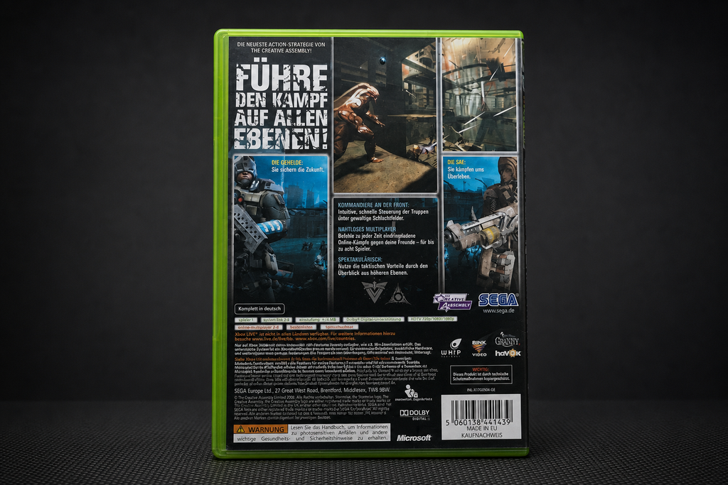 Stormrise Xbox 360 – Rückseite