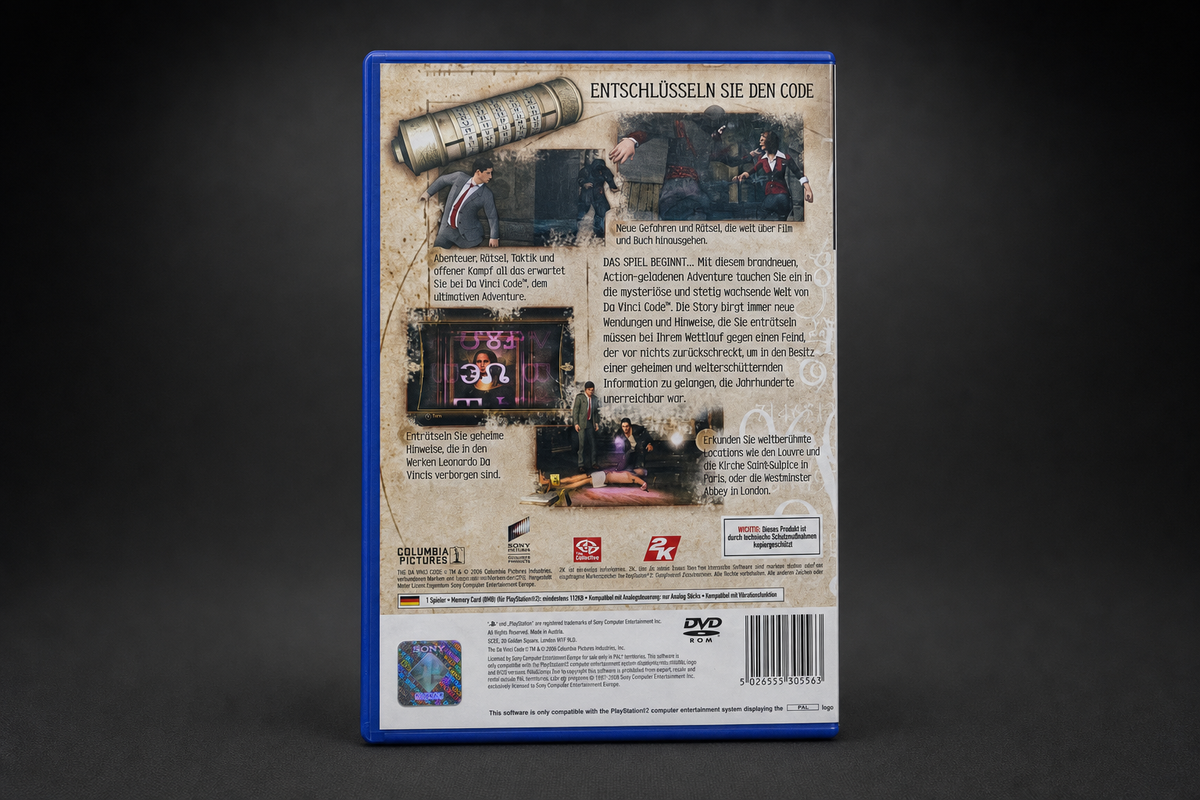 The Da Vinci Code Sakrileg PS2 – Rückseite