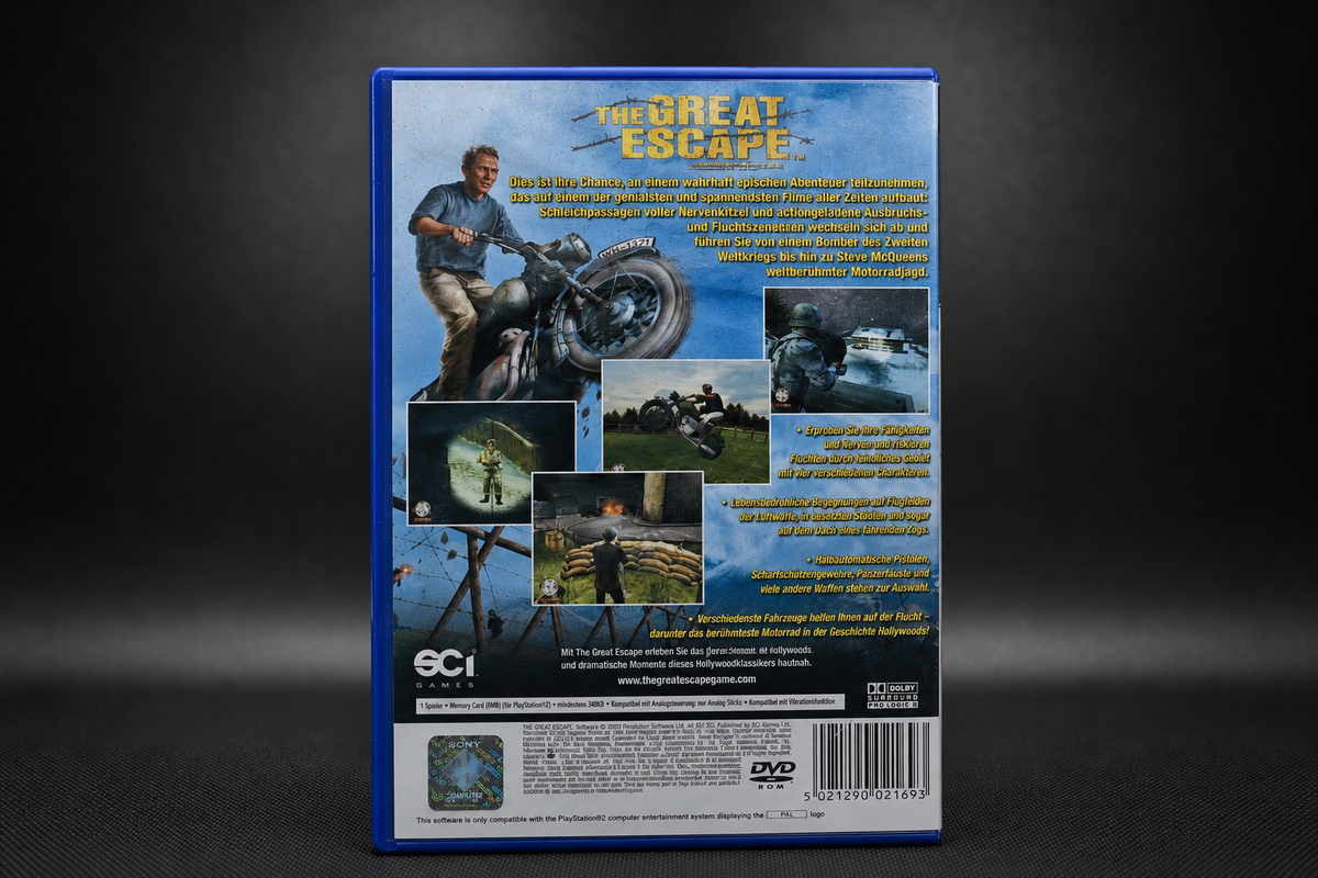 The Great Escape Gesprengte Ketten PS2 – Rückseite