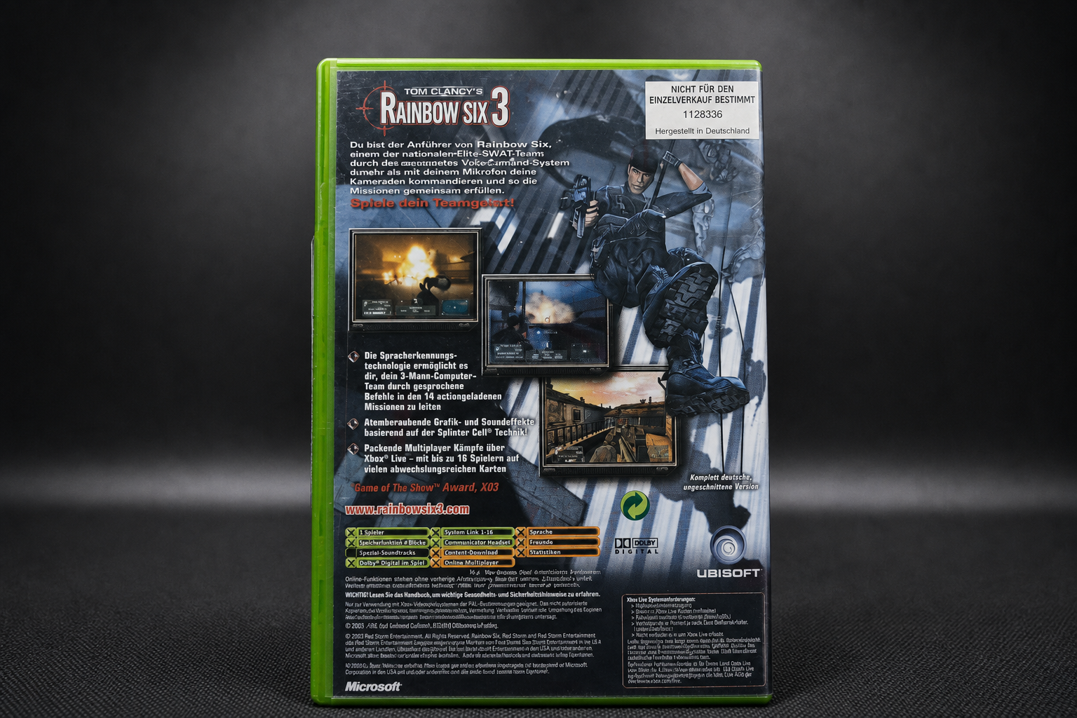Tom Clancy's Rainbow Six 3 – Xbox