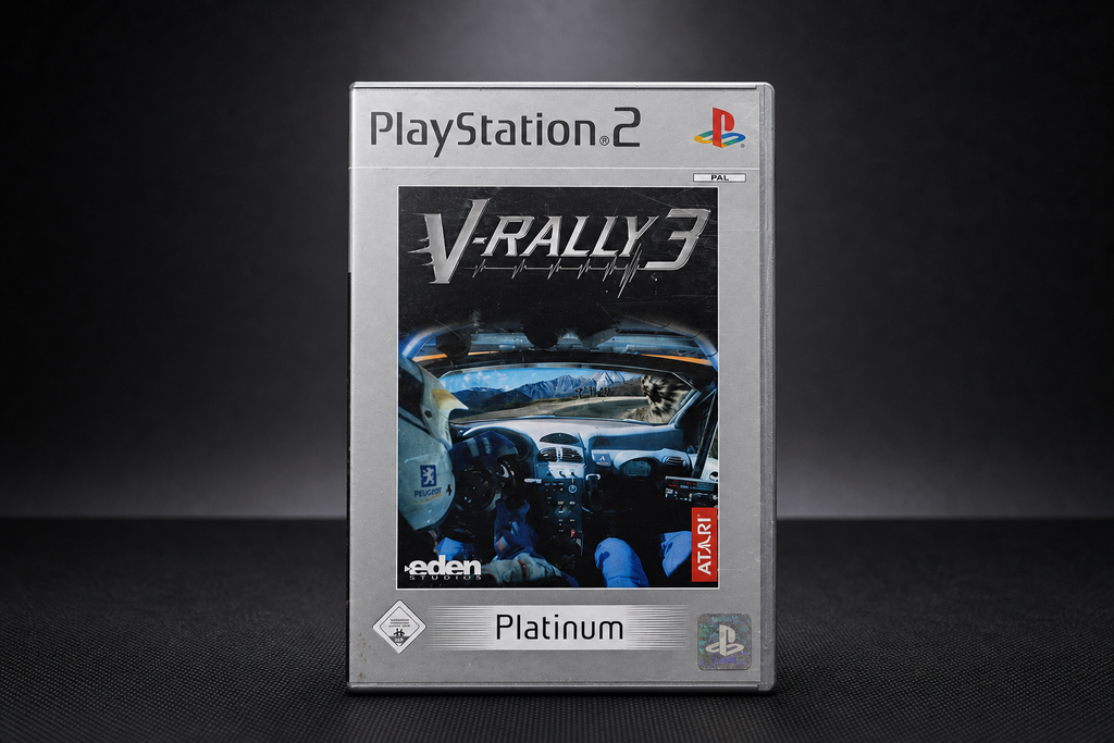 V-Rally 3 PS2 Platinum – Front